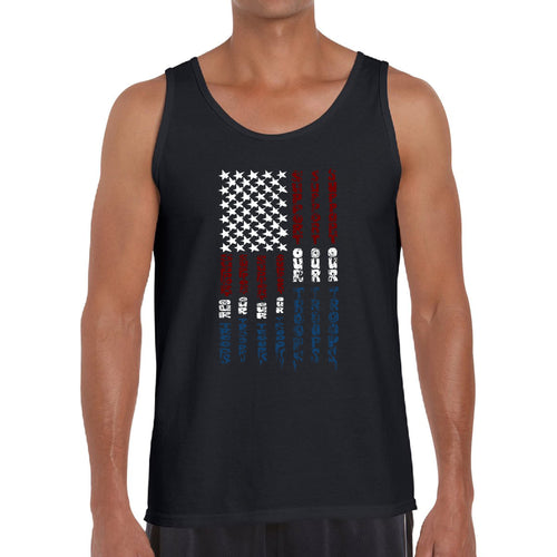 Support our Troops  - Men's Word Art Tank Top