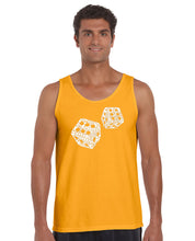 Load image into Gallery viewer, DIFFERENT ROLLS THROWN IN THE GAME OF CRAPS - Men&#39;s Word Art Tank Top