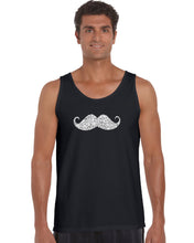 Load image into Gallery viewer, WAYS TO STYLE A MOUSTACHE - Men&#39;s Word Art Tank Top