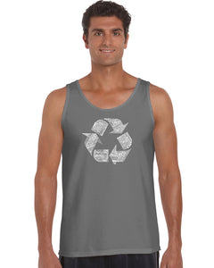 86 RECYCLABLE PRODUCTS - Men's Word Art Tank Top