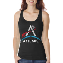 Load image into Gallery viewer, NASA Artemis Logo - Women&#39;s Word Art Tank Top