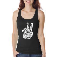 Load image into Gallery viewer, Peace Out  - Women&#39;s Word Art Tank Top