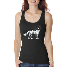 Load image into Gallery viewer, Howling Wolf  - Women&#39;s Word Art Tank Top
