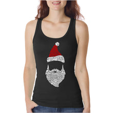 Load image into Gallery viewer, Santa Claus  - Women&#39;s Word Art Tank Top