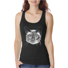 Load image into Gallery viewer, Siamese Cat  - Women&#39;s Word Art Tank Top