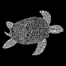 Load image into Gallery viewer, LA Pop Art Boy&#39;s Word Art Hooded Sweatshirt - Turtle