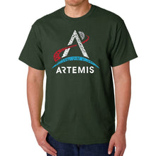 Load image into Gallery viewer, NASA Artemis Logo - Men&#39;s Word Art T-Shirt