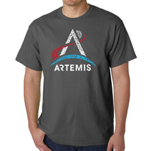 Load image into Gallery viewer, NASA Artemis Logo - Men&#39;s Word Art T-Shirt