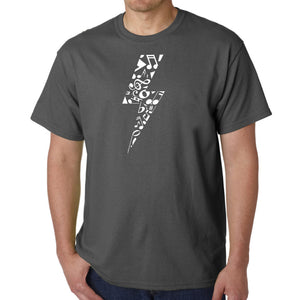 Lightning Bolt  - Men's Word Art T-Shirt