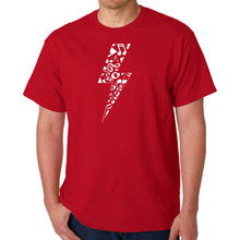 Load image into Gallery viewer, Lightning Bolt  - Men&#39;s Word Art T-Shirt