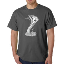 Load image into Gallery viewer, Types of Snakes - Men&#39;s Word Art T-Shirt
