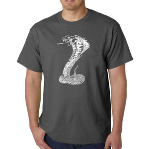 Types of Snakes - Men's Word Art T-Shirt