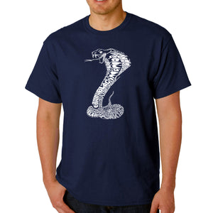 Types of Snakes - Men's Word Art T-Shirt