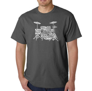 Drums - Men's Word Art T-Shirt