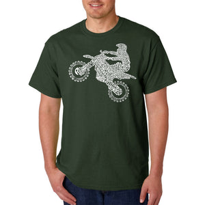 FMX Freestyle Motocross - Men's Word Art T-Shirt