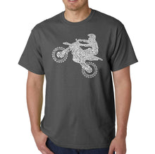 Load image into Gallery viewer, FMX Freestyle Motocross - Men&#39;s Word Art T-Shirt
