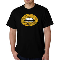 Load image into Gallery viewer, Gold Digger Lips - Men&#39;s Word Art T-Shirt