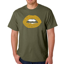 Load image into Gallery viewer, Gold Digger Lips - Men&#39;s Word Art T-Shirt