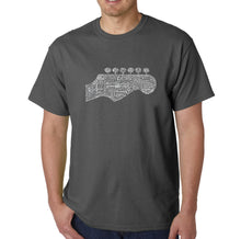 Load image into Gallery viewer, Guitar Head - Men&#39;s Word Art T-Shirt