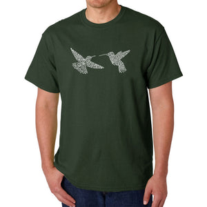 Hummingbirds - Men's Word Art T-Shirt