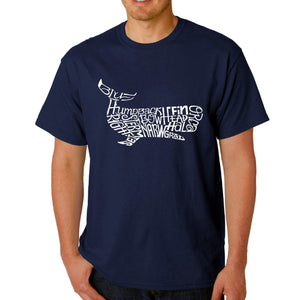 Humpback Whale - Men's Word Art T-Shirt
