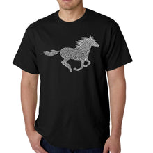 Load image into Gallery viewer, Horse Breeds - Men&#39;s Word Art T-Shirt