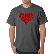 Load image into Gallery viewer, All You Need Is Love - Men&#39;s Word Art T-Shirt