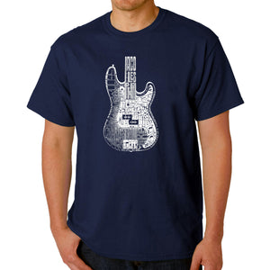 Bass Guitar  - Men's Word Art T-Shirt