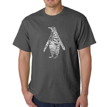 Load image into Gallery viewer, Penguin - Men&#39;s Word Art T-Shirt