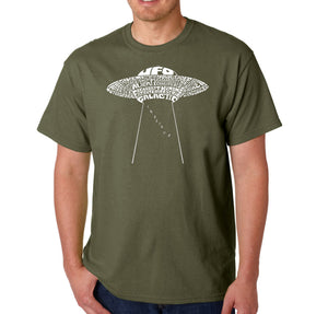 Flying Saucer UFO - Men's Word Art T-Shirt