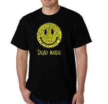 Load image into Gallery viewer, Dead Inside Smile - Men&#39;s Word Art T-Shirt