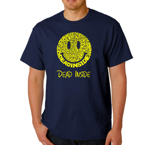 Dead Inside Smile - Men's Word Art T-Shirt
