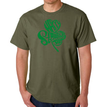 Load image into Gallery viewer, St Patricks Day Shamrock  - Men&#39;s Word Art T-Shirt