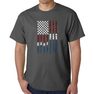 Support our Troops  - Men's Word Art T-Shirt
