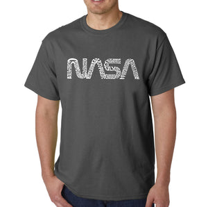 Worm Nasa - Men's Word Art T-Shirt