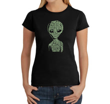 Load image into Gallery viewer, Alien - Women&#39;s Word Art T-Shirt