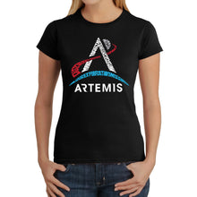 Load image into Gallery viewer, NASA Artemis Logo - Women&#39;s Word Art T-Shirt
