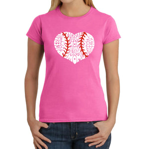 Baseball Mom - Women's Word Art T-Shirt