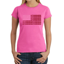 Load image into Gallery viewer, Lets Go Brandon  - Women&#39;s Word Art T-Shirt