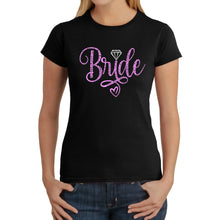 Load image into Gallery viewer, Women&#39;s Word Art T-Shirt - Bride