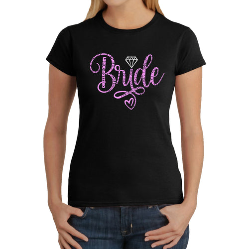 Women's Word Art T-Shirt - Bride