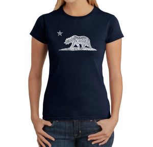 California Bear - Women's Word Art T-Shirt