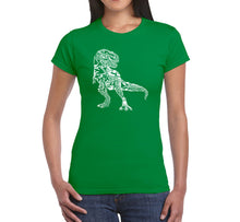 Load image into Gallery viewer, Dino Pics - Women&#39;s Word Art T-Shirt