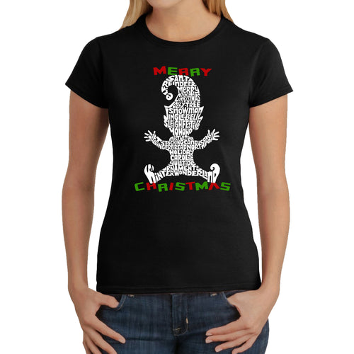 Christmas Elf - Women's Word Art T-Shirt