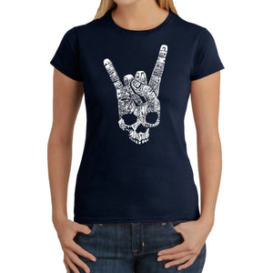 Heavy Metal Genres - Women's Word Art T-Shirt