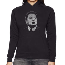 Load image into Gallery viewer, Elon Musk  - Women&#39;s Word Art Hooded Sweatshirt