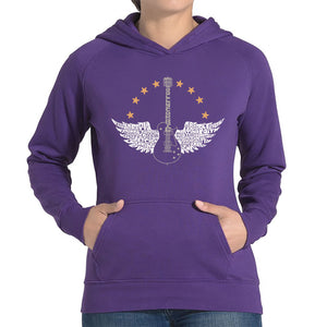 Country Female Singers - Women's Word Art Hooded Sweatshirt
