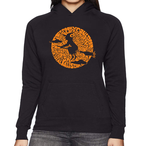 Spooky Witch  - Women's Word Art Hooded Sweatshirt