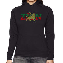 Load image into Gallery viewer, Zion One Love - Women&#39;s Word Art Hooded Sweatshirt