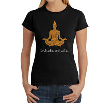 Load image into Gallery viewer, Inhale Exhale - Women&#39;s Word Art T-Shirt